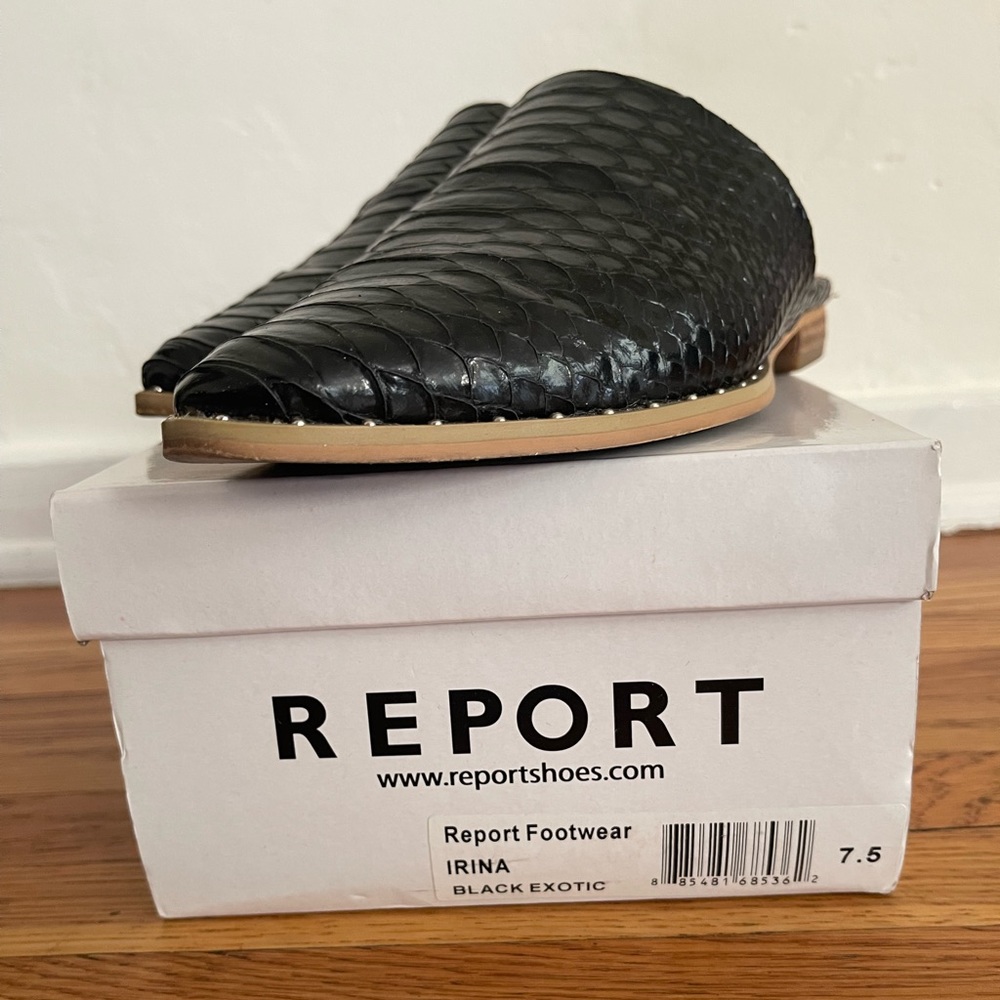 REPORT - WOMEN’S IRINA MULE - BLACK CROC - Picture 5 of 11